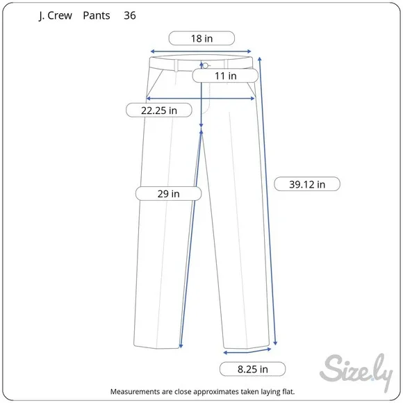 J Crew Mens Slim Bedford Wool Dress Pants Size 36 x 30 Gray Straight Leg - Picture 2 of 8